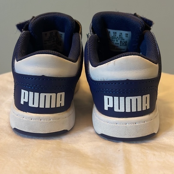 Puma toddler shoes Blue and white size 8c - Picture 5 of 9